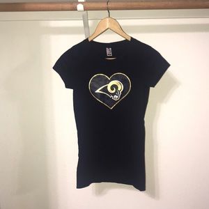 rams heart tee.